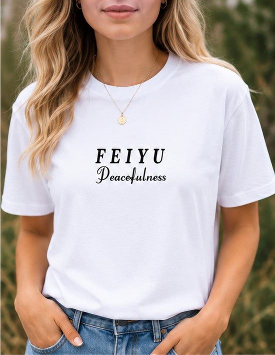 FEIYU Peacefulness Graphic Fit T-Shirt – Calm Streetwear Edition