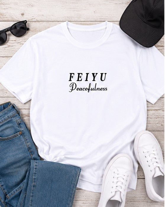 FEIYU Peacefulness Graphic Fit T-Shirt – Calm Streetwear Edition